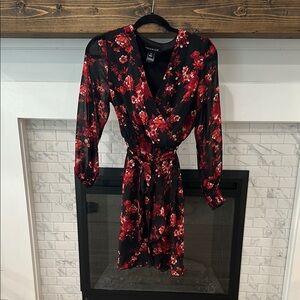 Stella and Julie black red floral dress 3 for $20